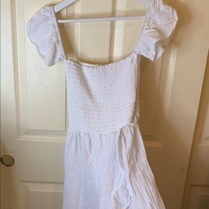 Long white summer dress